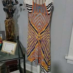 Knit Dress with Asymmetrical Hemline